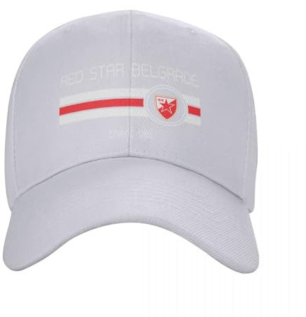 Super Liga - Etoile Rouge de Belgrade (Domicile Rouge) Casquette de Baseball Casquette de Golf Casque de sécurité Chapeau d'anime Chapeau de fête en Mousse Chapeaux pour Filles Hommes