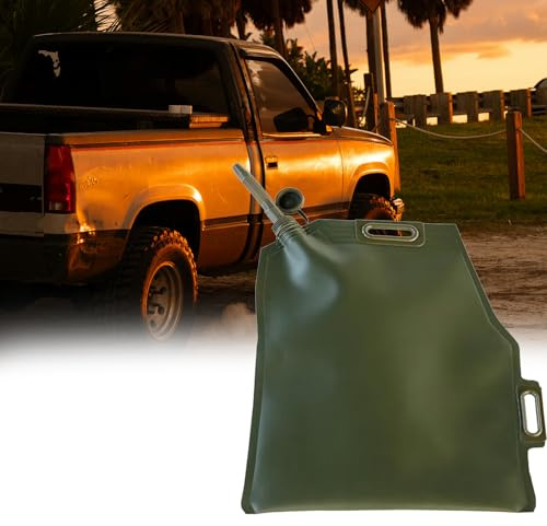 DVTFRUI Software Benzinkanister Verdickter Kraftstoffkanister Diesel Reservekanister Metal Fuel Jerry Can Mit Griff Und Ölführungsrohr,30L