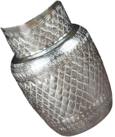 WEKADRIN Creative Metal Wine Jug with Large Mouth for Beverage Dispensing Multi Functional Water and Juice Container with Comfortable Grip Easy Clean Household Drink Dispenser for