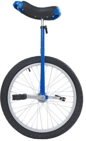 BJTDLLX Vélo monocycle d'équilibre pour adultes, hauteur réglable 78 à 90 cm, vélo sûr, pour fitness et entraînement en plein air, capacité de charge de 75 kg (bleu)