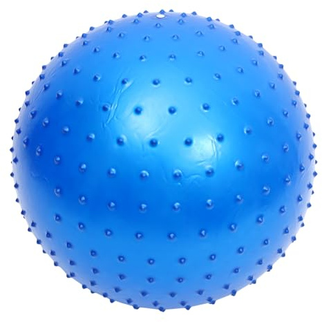 PACKOVE Balle de Massage Sensorielle 55 Cm Bleu pour Yoga et Fitness, Ballon D’Exercice Prénatal sans Danger, Accessoire D’entraînement Intérieur pour Femmes Enceintes et Rééducation