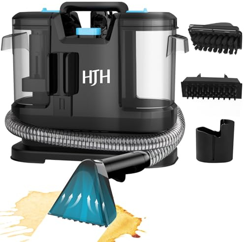 Hjh Carpet Cleaner Upholstery Cleaner, Pro 12Kpa Portable Spot Cleaner 450W | Handheld Spot Cleaner Carpet Machine, Car Seat Cleaner, Clean Up Spills from Carpets, Sofa, Stairs, Upholstery & Car Seats