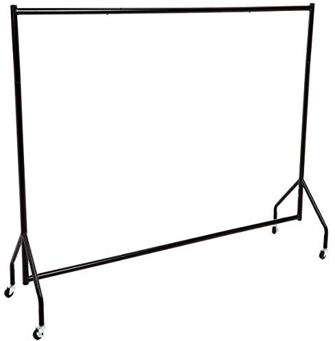 Amazon Basics Perchero para ropa, 1,8 x 1,5 m, negro.