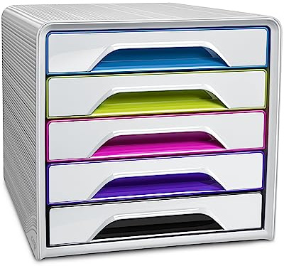 Module de classement Cep Smoove Arctic 5 tiroirs - multicolore