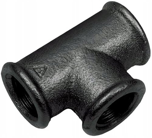 KNM - Temperguss schwarz Gewindefittings | T-Stück 90°C IG - IG - IG 3/4