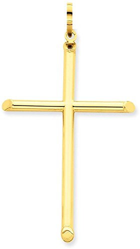 PRINS JEWELS Gold Kreuz Anhänger Aus 14 Karat 585 Gelbgold Unisex - 190520