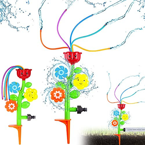 ZDQC Sprinkler für Kinder,Wasserspielzeug , Wasser Spielzeug ,Wassersprinkler Garten(Blumen)