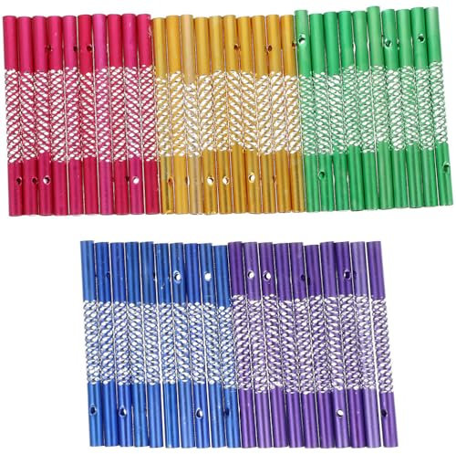 Operitacx Windspiel R?hren Basteln 8cm Bunte Aluminiumr?hren Zuf?llige Farbe Zuf?lliger Stil Windspiel Metallro 100 St¨¹cke R? DIY Klangspiel Tube Zubeh?r Handwerk Material
