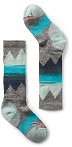 Smartwool Kinder Ski Light Cushion OTC Socken, Medium Gray, 33-36