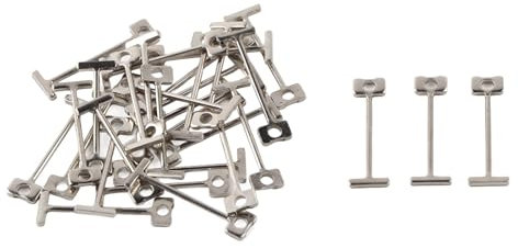 Agatige cuñas niveladoras Suelo, Localizador de baldosas, T - Pin, 100 Piezas de Agujas de Acero de Repuesto Nivelador de Pin T Niveladora de Azulejos construcción Reutilizables Sistema de nivelación