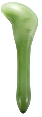 Natürlicher Rosenquarz-Stein-Gesichtsmassagegerät Pilz-Jade-Stein-Gesichtsroller,B