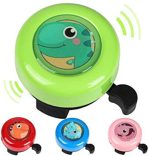 VICTGOAL Bike Bell for Kids with Loud Sound, Bicycle Bell Bike Scooter Bell Bike Accessories, Bike Horn Ringtone Alert for Toddler Boys Girls (Green)