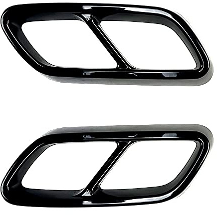 Fvoagaou Para - C-Class W206 C200 C260 C300 2022+ Tubo de Escape de la Garganta Trasera del Coche Cubierta de la Punta del Silenciador ABS Negro Brillante