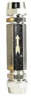1 x pneumatischer Rückschlagventil-Anschluss, 6 mm, 8 mm, 10 mm, 12 mm, Luftschlauch, Gas, Einwegventil, 1/8 Zoll, 1/4 Zoll, 3/8 Zoll, 1/2 Zoll, Kompressor-Rohrverschraubungsadapter (Color : CV-01)