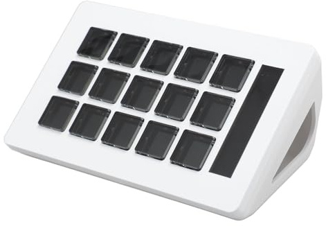 Jectse Clavier LCD personnalisé pour Clavier Visuel à 15 Touches Macro, Contrôleur de Studio Professionnel Tout-en- Personnalisable, Prend en OBS pour Twitch pour