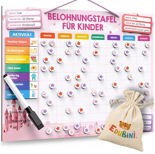 Belohnungstafel für Kinder: Prinzessinnen Edition