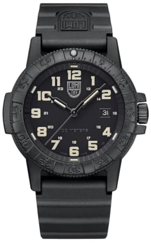 Luminox Leatherback SEA Turtle Giant Uhr für Herren in der Farbe Schwarz mit Armband aus PU, Wasserdichtigkeit: 10 bar, Gehäusedurchmesser: 44 mm, XS.0330