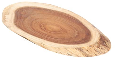 SaryEdge BoardKitchen Cutting Board Stump Pattern Tray Fruit Plate Home Wooden for Meat Cheese Vegetables 13.7x6x0.86(