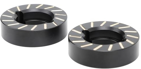 Alomejor Contrepoids D'articulation de Roue en Laiton pour SCX10 II 90046 RC, Pièces de Mise à Niveau de Voiture sur Chenilles Noires
