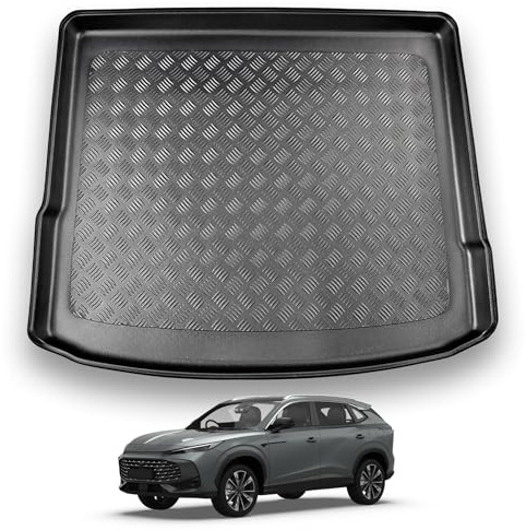NOMAD Boot Liner Mat for MG HS Plug-in Hybrid 2024+, Tailored PE Car Boot Protector Tray, Waterproof Raised Edge Trunk Mat, Easy Clean Cargo Floor Liner