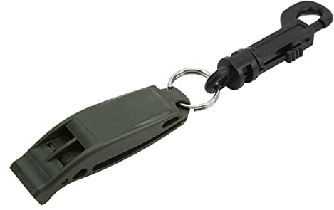 SUPYINI Sifflet de sécurité, sifflet d'urgence à haut décibels pour l'extérieur, la plongée, le camping, la randonnée, piégé, appel de détresse, avec crochet, clip de ceinture et anse rapide