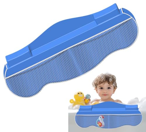 Protezione Antispruzzi Vasca Bambini 4 Tasche In Rete, Mensola Vasca