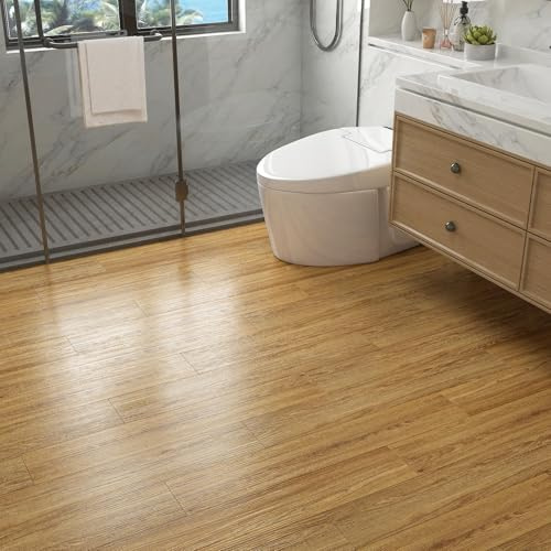 Decotalk Pavimento in PVC Autoadesivo Effetto Legno 90x15cm 35 Pezzi 4,73m² Piastrelle Vinile Parquet Listone Impermeabile Pavimento Adesivo Soggiorno Adesivi Per Piastrelle Pavimenti Cucina Bagno
