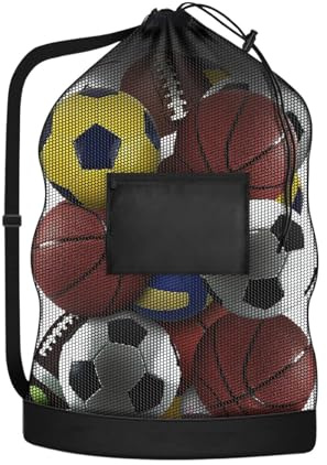 Genérico Bolsa para Balones De Fútbol | Bolsas Resistentes para Redes De Voleibol | Saco De Red Transpirable para Almacenamiento De Equipo Deportivo para Entrenamiento Playa Y Organización