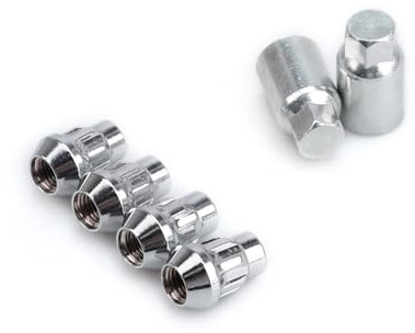 4 tuercas de seguridad for ruedas de aleación de 12 x 1,5 mm, pernos cónicos con llave, antirrobo, for coches de carreras