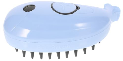 TEHAUX Multifunktionale Katzenmassagenbürste mit Selbstreinigender Dampffunktion zur Fellpflege aus Langlebigem Abs und Tpr für Sanfte Katzenmassage und Effiziente Reinigung
