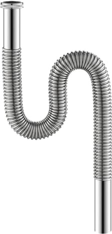 80cm Sink Drain Hose Stainless Steel Sink Siphon Waste Drain Flexible Pipe For Bathroom Kitchen Washbasin Waste Plumbing Parts