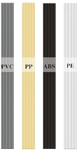 Bacchette per Saldatura in Plastica,Filo di Saldatura,Aste di Saldatura in Plastica,Saldatura Bastoni ABS PVC PE PP per Riparazioni Di Saldatura di Plastica Pistola Ad Aria Calda (100PCS)