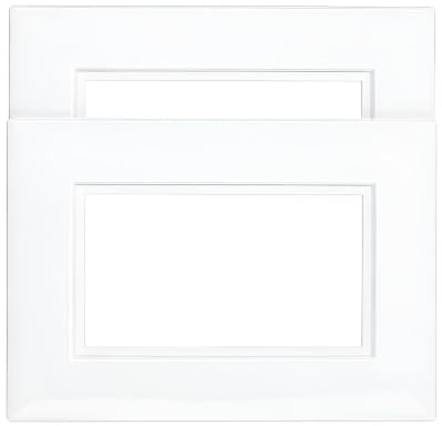 AMK® 2 Gang Double Light Switch Wall Finger Plate Cover Pack of 2 White | Ideal for protecting walls from smudges. Suitable for two gang domestic light switch installations. Pack of two plates.