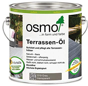 OSMO Terrassen-Öl Grau (019) 2,5 Liter