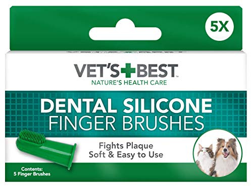 Vet’s Best Pet Toothbrush | Easy Teeth Cleaning for Dog and Cat Dental Care, Perfect for Dogs and Cats - 5 pack