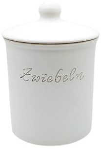Keramik Zwiebeltopf L 15 x 21 cm (weiß)