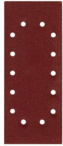 50er Pack Schleifpapier Schleifblatt 115 x 280mm 14 Loch Körnung 40-180 Schwingschleifer (Gemischt 115x280mm K = 40-180 je 10Stk)