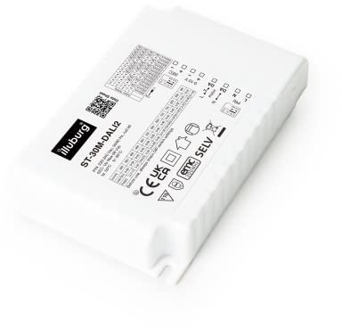 illuburg Trasformatore LED Dimmerabile DALI PUSH 1-10V 300mA - 900mA Corrente Costante 30W LED Alimentatore Driver