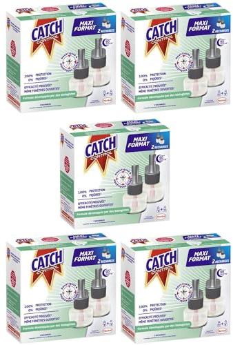 CATCH Control Pack de 5 x 2 Recharges électriques 45 nuits
