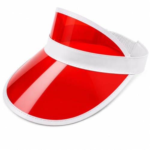 FNA FASHIONS® Neon Nostalgia: Unisex Retro 80s Sun Visor Hat - Vibrant Colors for a Stylish Throwback Look