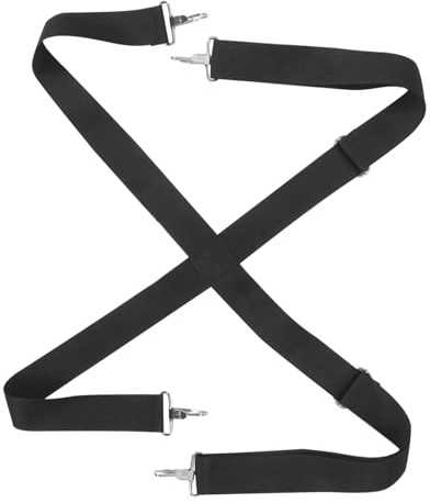 Toyvian Verstellbarer Snare Drum Gurt aus Nylon Schwarz als Ersatztrommelband für Marschtrommel bei Parade und Auftritt