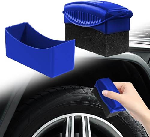 EHOTER Tire Dressing Applicator Pad Auto Reinigungsschwamm Auftragsschwamm Reifenglanzgel Reifenpflege Reifensalbe Reifenschwamm Reifenreinigungswerkzeuge Reifenbalsam (A)