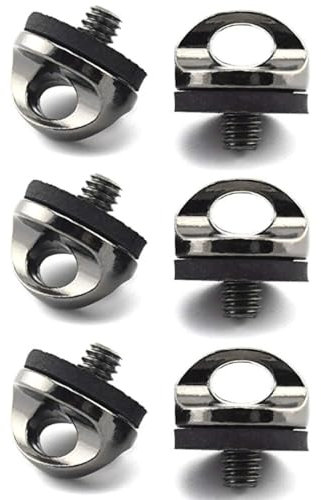WBZOWRB 4 Stück 1/4 Zoll Kamera-Adapter,Adapter-Schraube Für Kameragurt 1/4 Zoll,1/4 Zoll Schraube,Öse Kamera,Kameraadapter,Kameraplatte Öse,Schraubhalterung Kamera