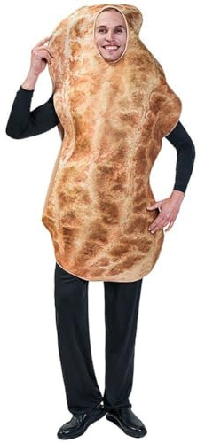 Unisex Jordnötsdräkt, Jordnöt Cosplay Kostym för Vuxna Par Jordnöt Kostym Set, Rolig Kostym För Halloween Kostym Party