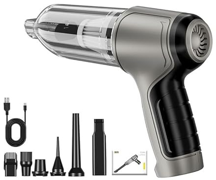 TOMRAIN Aspirateur et souffleur sans Fil, Nettoyeur Puissant, aspirateur à Main à Faible Bruit, aspirateur Portable pour Voiture, aspirateur Sec et Humide pour Clavier de Voiture, Animal Domestique