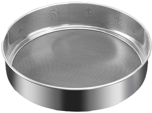 HQILRRA Fine Mesh Flour Sieve Handheld Sieve 6yin'cun, Frosting Flour Sifter, Baking Sifter, Kitchen Sieve Fine Mesh Flour Sifter, Powder Strainer, Flour Shaker for Baking, Kitchen Cooking