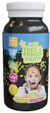 Natural Face & Finger Paint - 250 ml - Schwarz