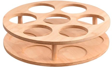 Portabicchieri in legno girevole per cucina, per soggiorno, in legno.
