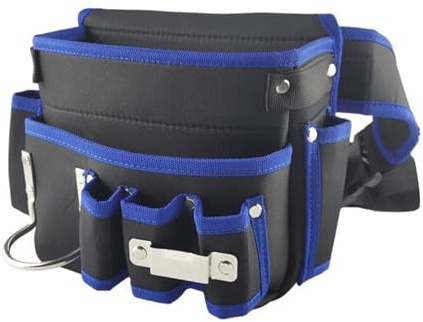 Waist Belt Tool Storage Pouch Organizer for Electricians and Carpenters, Lightweight Hardware Box