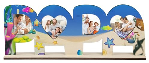 COCHIE Geschenk für Papa, Holzbuchstaben Bilderrahmen Bastelset, Beste Papa Geschenke, Geburtstagsgeschenke